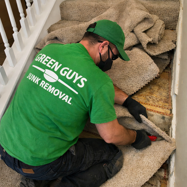 Carpet Removal in Peachtree Corners, GA | Tear-Out & Haul Away | Green Guys Junk Removal
