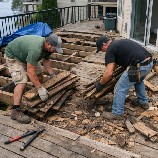 Deck Removal & Demolition In East Cobb, GA | Green Guys Junk Removal