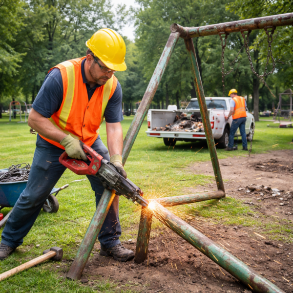 Swing Set Removal & Disposal In Atlanta, GA | Green Guys Junk Removal