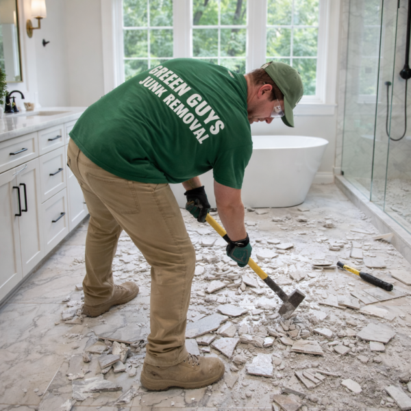 Bathroom Demolition & Debris Removal In Sandy Springs GA | Green Guys Junk Removal