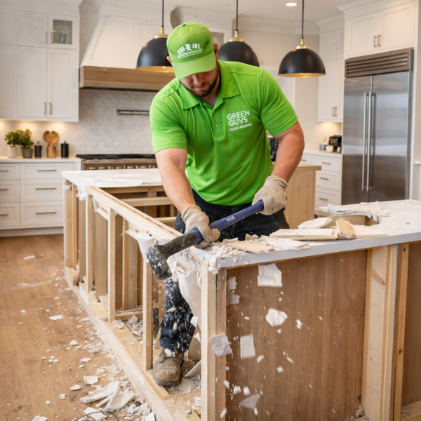 Professional Kitchen Demolition Services In Acworth GA | Green Guys Junk Removal