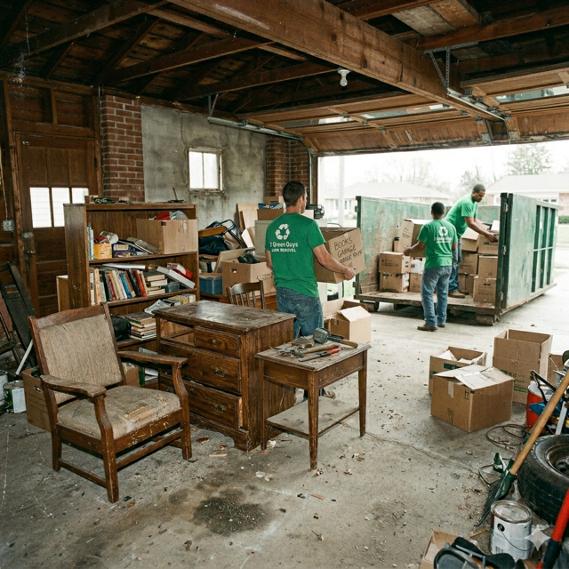 Garage Cleanout Services In Alpharetta GA | Green Guys Junk Removal
